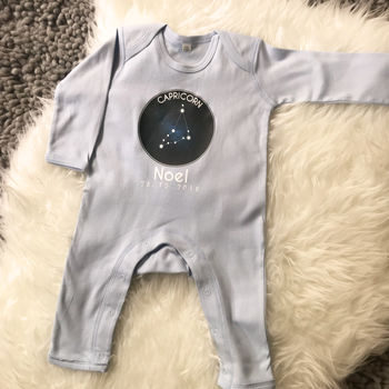 Star Sign Personalised Babygrow, 4 of 6