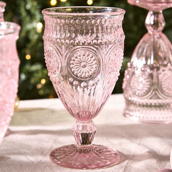 Set Of Four Armas Rose Wine Goblets, 3 of 5