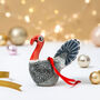 Handmade Ceramic Turkey Christmas Decoration, thumbnail 1 of 4