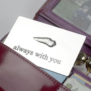 Always With You Personalised Guardian Angel Wing, 4 of 6