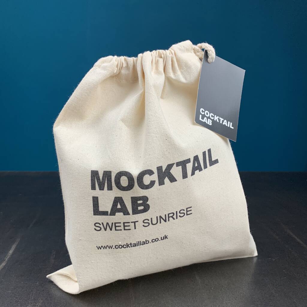 Sweet Sunrise Mocktail Kit And Crisps Gift Bag, 1 of 2
