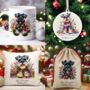 Personalised Schnauzer In Christmas Lights, thumbnail 1 of 12