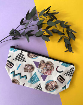 80s Neighbours Scott And Charlene Zip Bag, 5 of 9