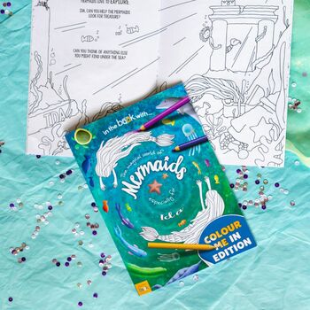Personalised Mermaid Colouring Book, 3 of 7