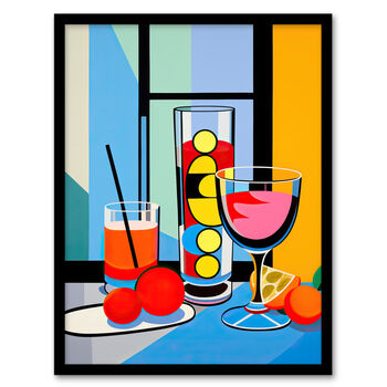Cocktail Party Bright Pop Art Kitchen Wall Art Print, 5 of 6