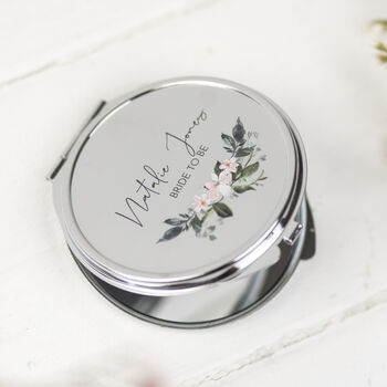 Personalised Bride To Be Pocket Mirror Gift, 3 of 3