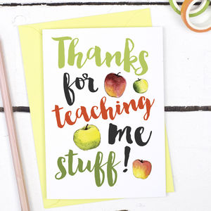 teacher cards | notonthehighstreet.com