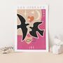 Personalised Wedding Cut Out Birds Matisse Print, thumbnail 3 of 3