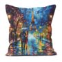 Midnight Promenade In Paris Hand Made Poly Linen Cushions, thumbnail 7 of 8