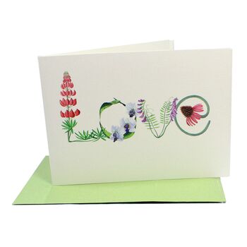 Botanical 'Love' Card, 3 of 5