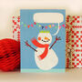 Personalised Christmas Snowman Card, thumbnail 1 of 4