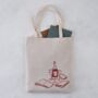 Book And Wine Bookish Tote Bag, thumbnail 1 of 3