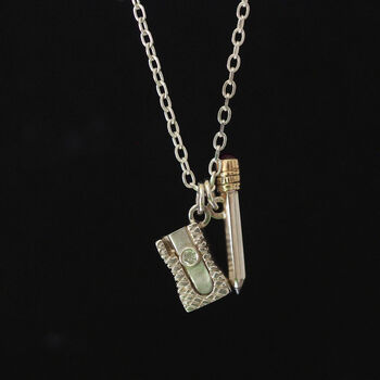 Pencil And Sharpener Necklace, 9 of 11
