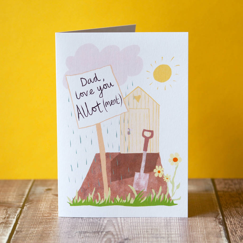 'Love You Allotment' Card For Dad Or Grandad By So Close ...