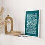 Personalised 90th Birthday Word Art Gift, thumbnail 4 of 4