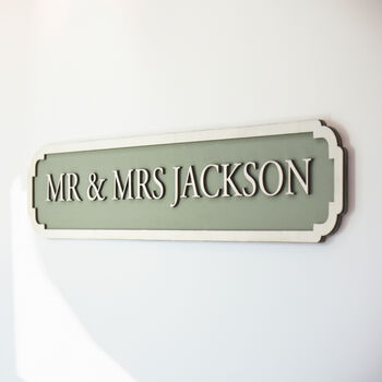 Personalised Street Sign With Raised Wood Lettering, 2 of 8