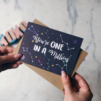 Romantic Anniversary Card 'You're One In A Million', 3 of 4