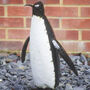 Large Penguin Handmade Recycled Metal Garden Ornament, thumbnail 2 of 2