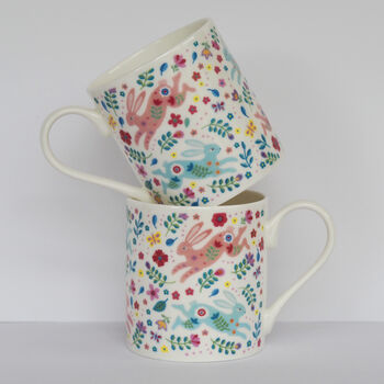 Dancing Hares Mug, 4 of 4