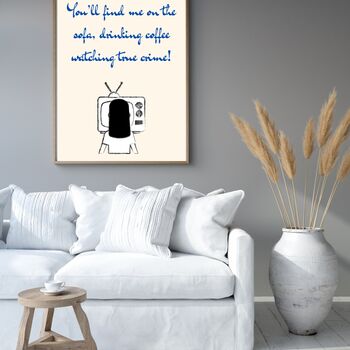 A4 Modern, Funny, Art Print, True Crime, 4 of 5