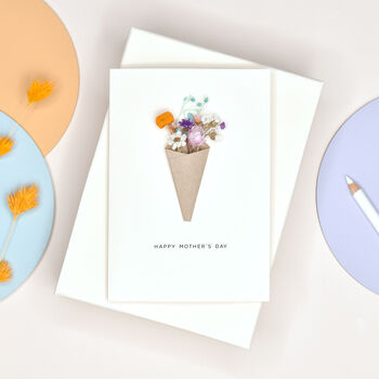 Personalised Flower Bouquet Mother's Day Card, 2 of 5