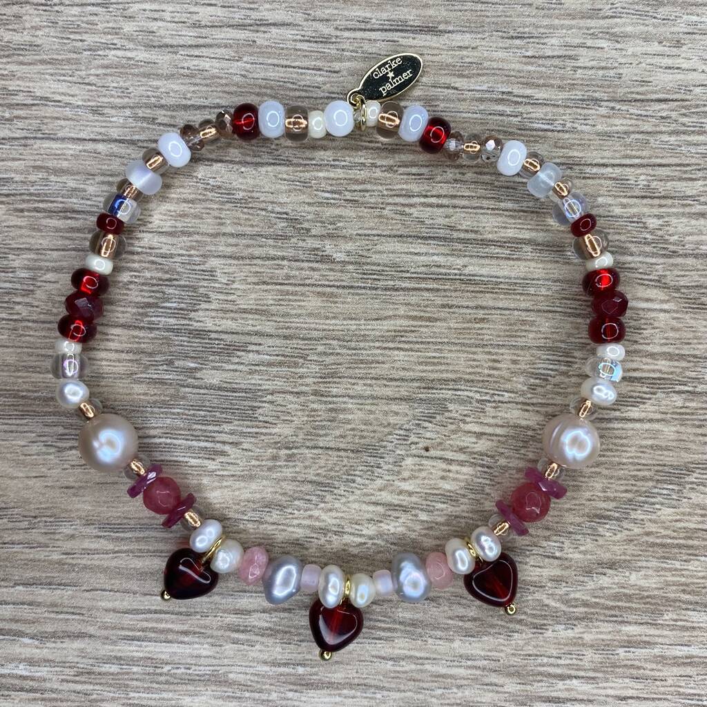 Love Collection Pearl And Heart Bracelet, 1 of 9