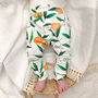 Personalised Botanical Orange Baby Leggings, thumbnail 3 of 7