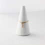 Gold Filled Rose Pearl Charm Stacking Ring, thumbnail 2 of 11