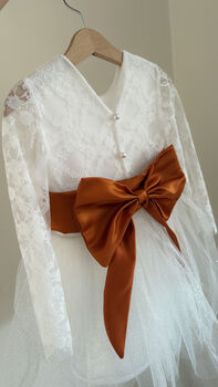 Long Sleeve Lace Sparkly Tutu Dress, 4 of 12