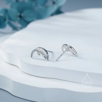 Sterling Silver Pangolin Stud Earrings, 5 of 12