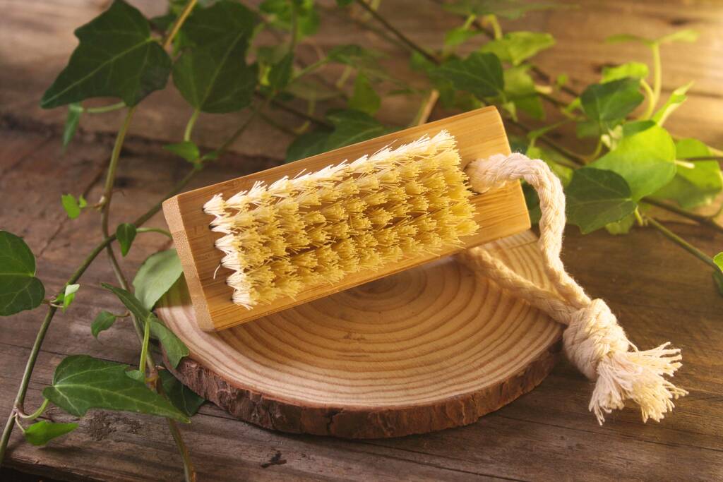 Bamboo And Sisal Nail Brush By Rugged Nature
