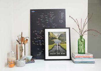 Enjoy The Ride Road Cycling Art Print, 2 of 5