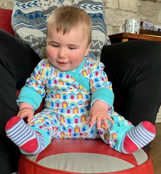 Toddler Sleepsuit In Organic Cotton, 2 of 8