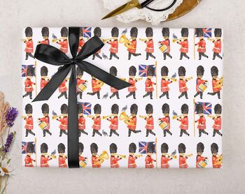 Three Sheets Of London Guards Wrapping Paper, 2 of 2