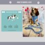 Blue Polka Dot Dog Harness Set, thumbnail 4 of 7