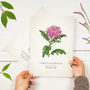 Personalised Wild Flower Birth Date Print, thumbnail 1 of 5