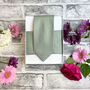 Wild Sage Pin Dots Wedding Tie Set, thumbnail 6 of 6