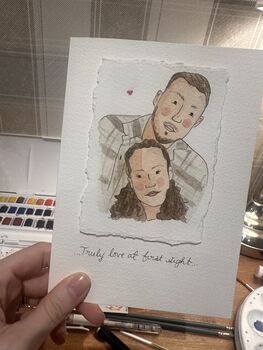 A5 Personalised Valentines Day Illustrated Card, 7 of 12