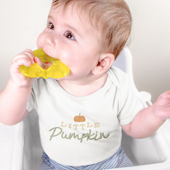 Organic Cotton ‘Little Pumpkin’ Baby Grow, 3 of 5