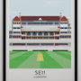 Custom Contemporary Illustration Of Any Cricket Ground, thumbnail 4 of 8