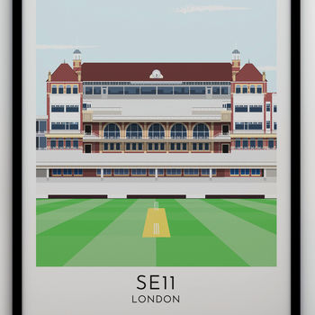 Custom Contemporary Illustration Of Any Cricket Ground, 4 of 8