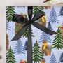 Three Sheets Of Christmas Bears Wrapping Paper, thumbnail 1 of 2