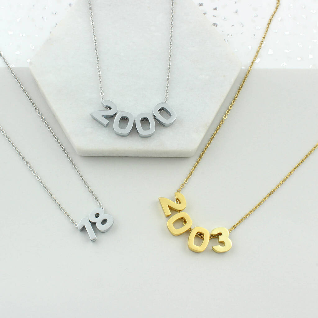 Birth Date Necklace, 1 of 6