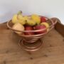 Spiral Copper Fruit Bowl, Handmade Copper Bowl, thumbnail 1 of 9