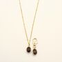 Smoky Quartz Owner Necklace And Pet Collar Charm Set, thumbnail 2 of 7