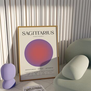 Sagittarius Zodiac Print, 2 of 3
