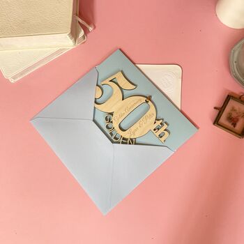 Personalised Golden Wedding Anniversary, 7 of 8