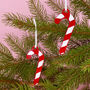 Christmas Candy Cane Hanging Decorations, thumbnail 2 of 3