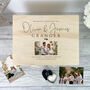 Personalised Wooden Wedding Photo Keepsake Memory Box, thumbnail 3 of 9