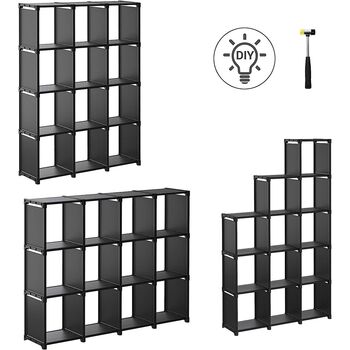 12 Cube Bookcase Cube Storage Closet Organiser Shelf, 5 of 9